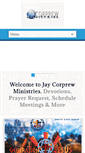 Mobile Screenshot of jcorprewministries.com